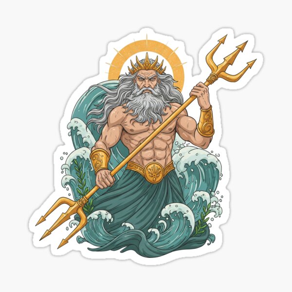 Artikel-Vorschau von Poseidon, der Zorn des Meeresgottes, designt und verkauft von obinsuma.