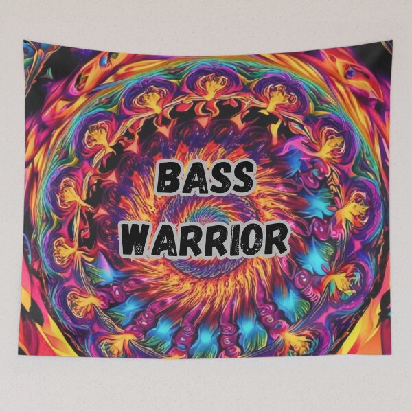 Item preview, Bass Warrior – Psychedelic Design for EDM & Bass Music Fans designed and sold by Arkeso.
