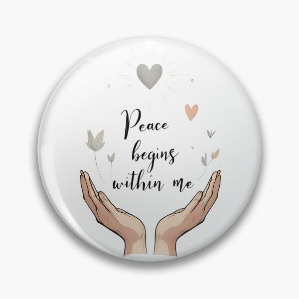 Item preview, Peace Begins Within Me. Affirmation designed and sold by FlowCreate.