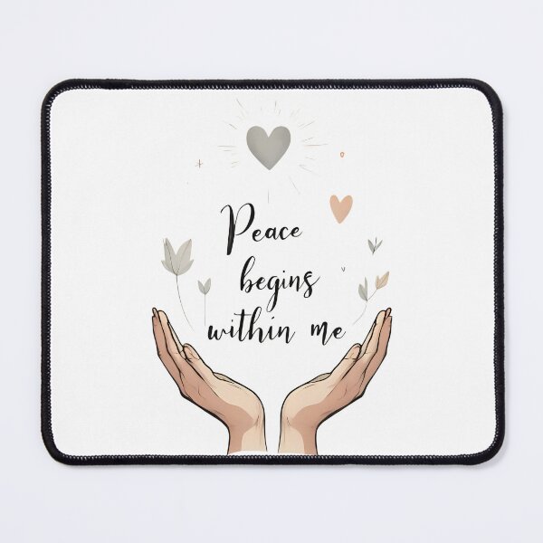 Item preview, Peace Begins Within Me. Affirmation designed and sold by FlowCreate.