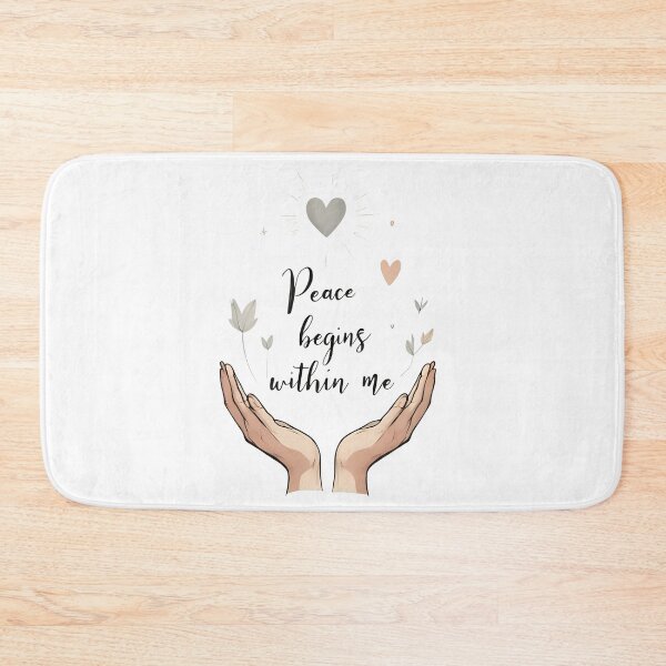Item preview, Peace Begins Within Me. Affirmation designed and sold by FlowCreate.