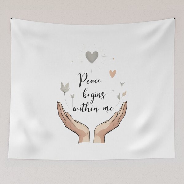 Item preview, Peace Begins Within Me. Affirmation designed and sold by FlowCreate.