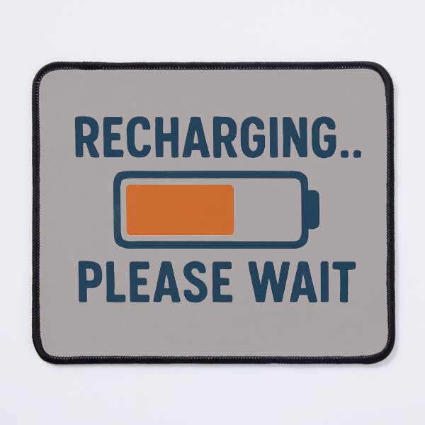 Item preview, Recharging – Minimalist Funny Quote for Introverts designed and sold by LoomisDreams.