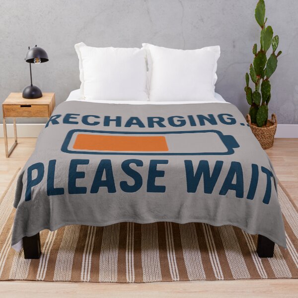 Item preview, Recharging – Minimalist Funny Quote for Introverts designed and sold by LoomisDreams.