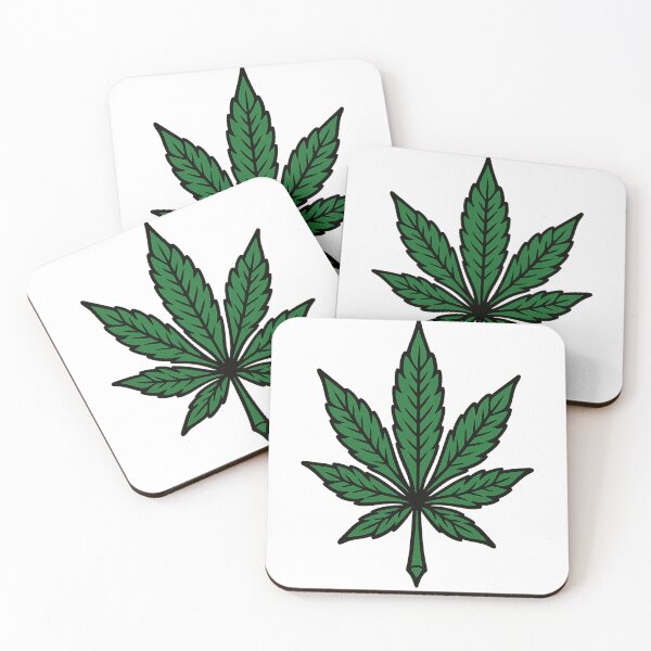Item preview, Classic Green Cannabis Leaf – Old School Style designed and sold by Wake and Bake.