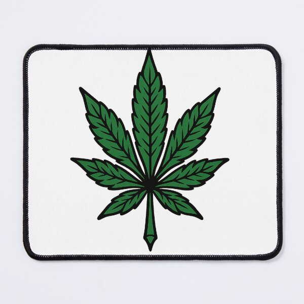 Item preview, Classic Green Cannabis Leaf – Old School Style designed and sold by Wake and Bake.