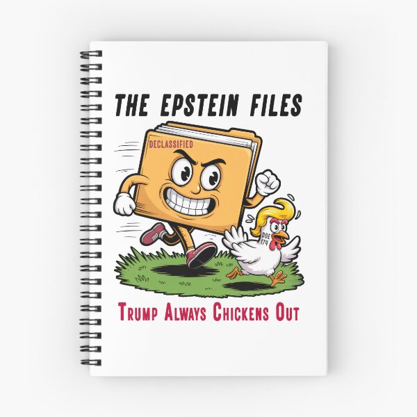 Item preview, Epstein Files Trump Always Chickens Out Funny Political Satire Stickers designed and sold by EthosWear.