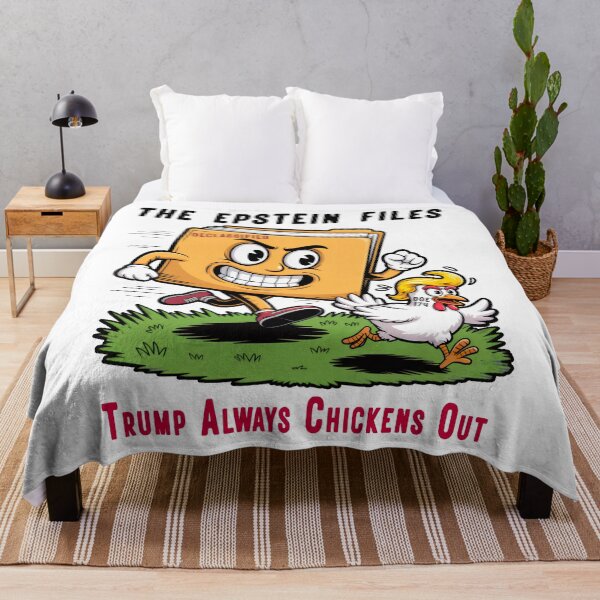 Item preview, Epstein Files Trump Always Chickens Out Funny Political Satire Stickers designed and sold by EthosWear.