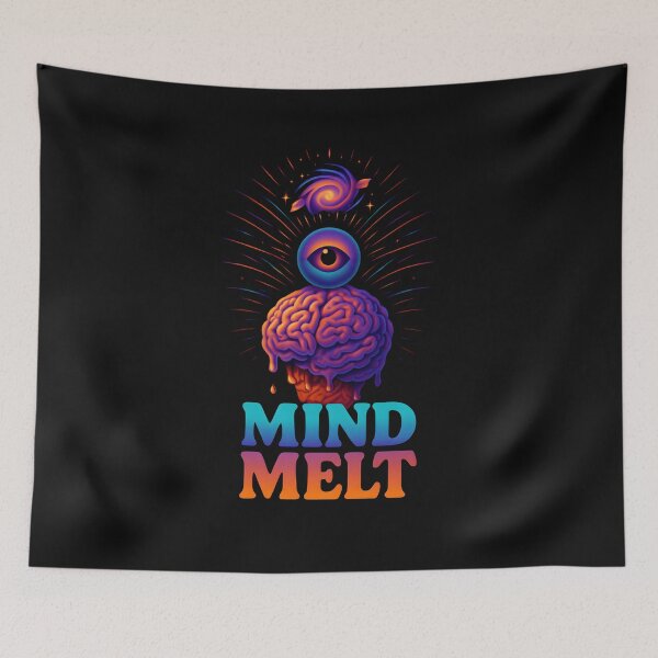 Item preview, Mind Melt Psychedelic Brain Art – Trippy Third Eye Cosmic Design designed and sold by Furr-n-Purr.