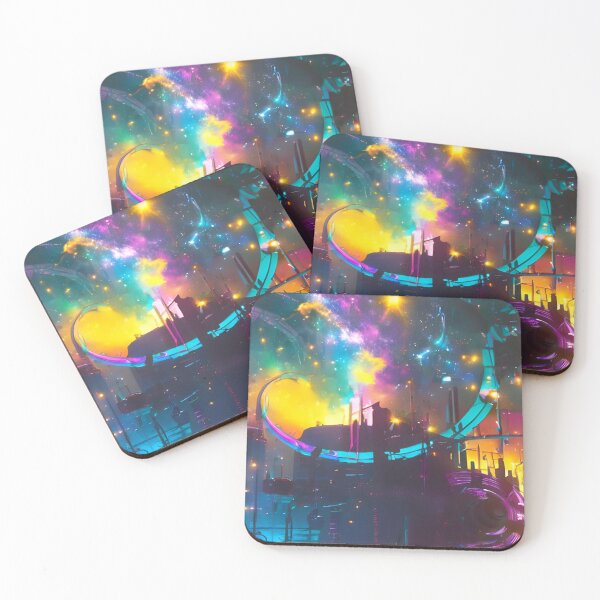 Item preview, Cyberpunk Abstract Landscape designed and sold by MELGAPIN.