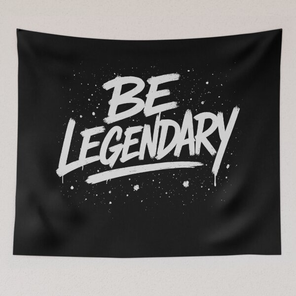 Item preview, Inspirational Be Legendary Unisex Graphic Print T-Shirt designed and sold by ThreadQuirk.