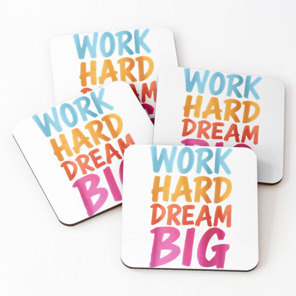 Item preview, Motivational Quote 'Work Hard Dream Big' Apparel & Gifts designed and sold by wellie-chic.