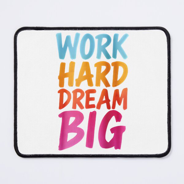Item preview, Motivational Quote 'Work Hard Dream Big' Apparel & Gifts designed and sold by wellie-chic.