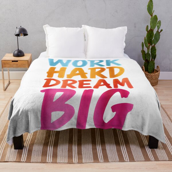 Item preview, Motivational Quote 'Work Hard Dream Big' Apparel & Gifts designed and sold by wellie-chic.