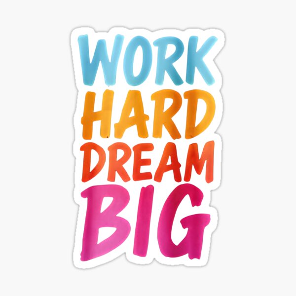 Item preview, Motivational Quote 'Work Hard Dream Big' Apparel & Gifts designed and sold by wellie-chic.