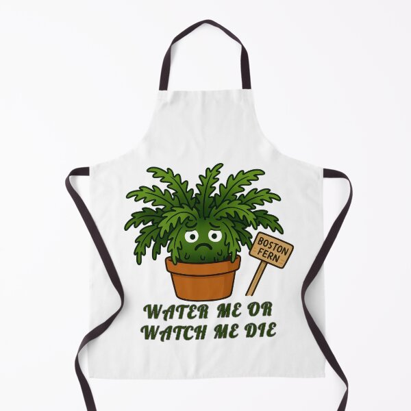 Item preview, Boston Fern – Water Me or Watch Me Die - Funny Plant Character designed and sold by EdgyEdgeArt.