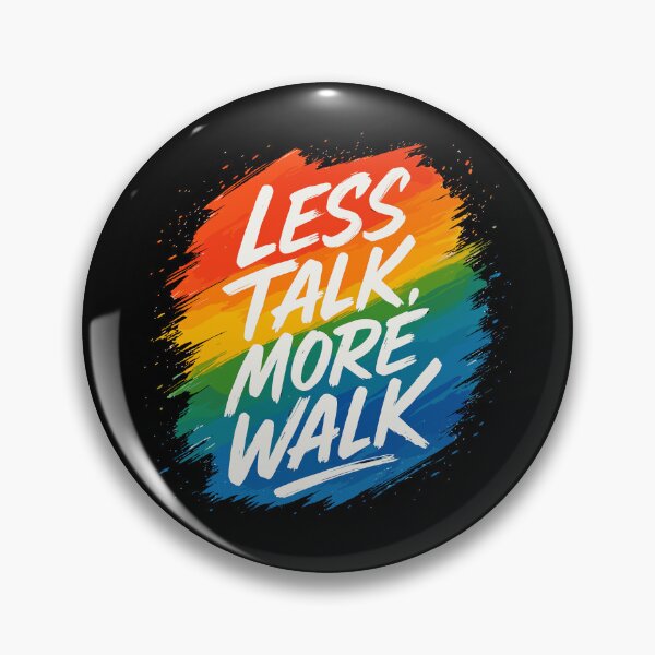 Item preview, Less Talk, More Walk Colorful Motivational Unisex Tee designed and sold by ThreadQuirk.