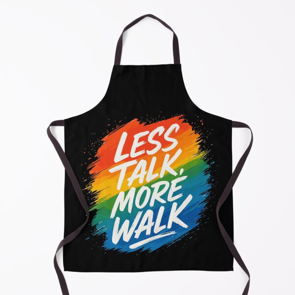 Item preview, Less Talk, More Walk Colorful Motivational Unisex Tee designed and sold by ThreadQuirk.