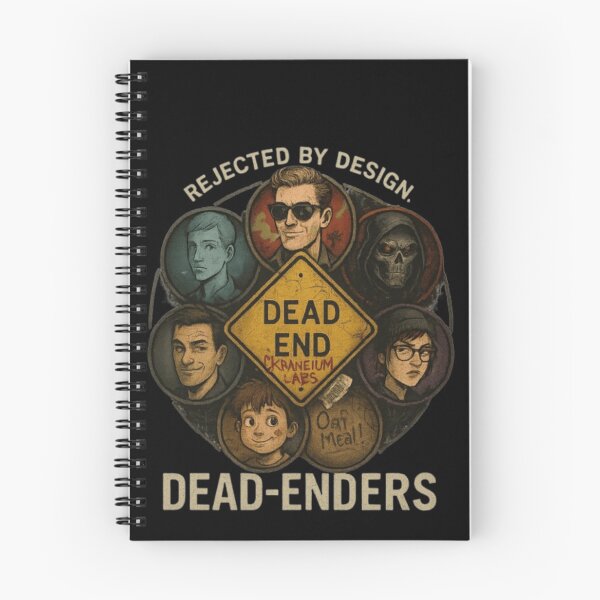Item preview, DEAD-ENDERS — Floating Head Circle (Comic T-Shirt) designed and sold by SpectacleU0814.