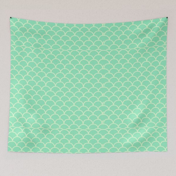 Item preview, Green Mermaid Scale Pattern designed and sold by BlueBirdyAnimations.