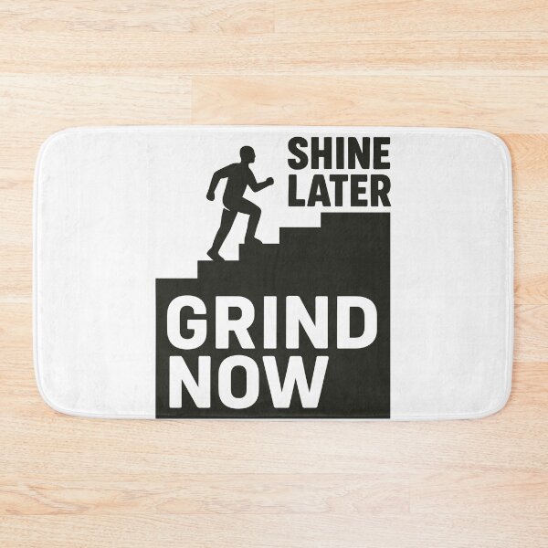 Item preview, Inspiring Grind Now, Shine Later Motivational Graphic Tee designed and sold by ThreadQuirk.
