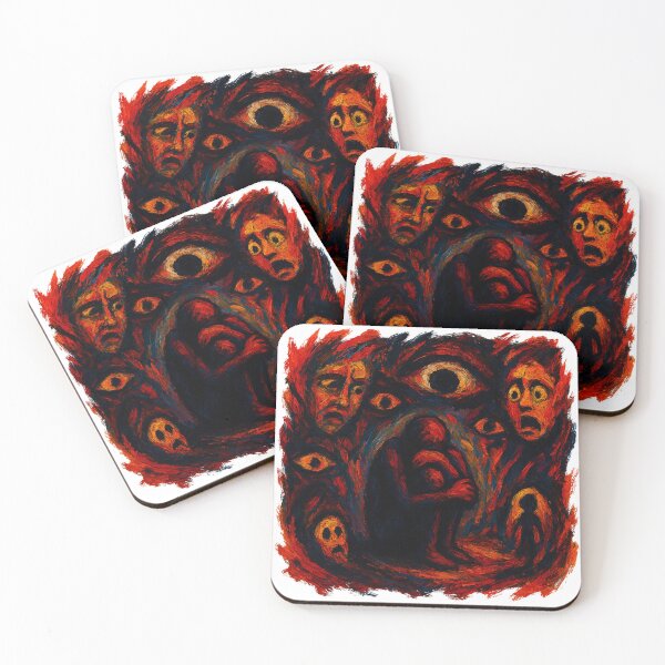 Item preview, Judging Eyes - Social Anxiety Disorder Expressionism designed and sold by PSInkStudio.