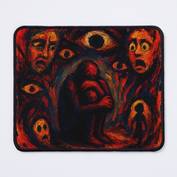 Item preview, Judging Eyes - Social Anxiety Disorder Expressionism designed and sold by PSInkStudio.
