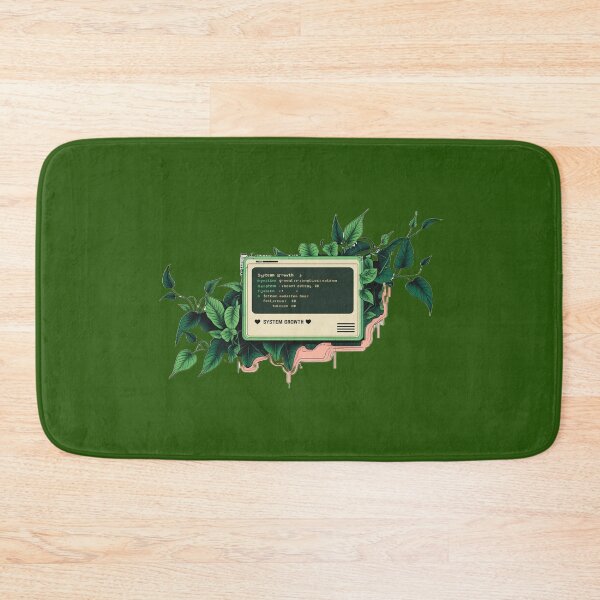 Item preview, Surreal Minimalist Tech-Nature Tee – Retro Error Dialog + Glitch Vines designed and sold by UmcommonGoods.
