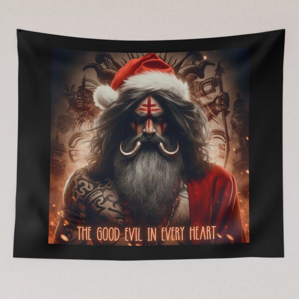 Item preview, Mystic Santa Demon Flame Heart designed and sold by Voodoo Store Paranormal Collections.