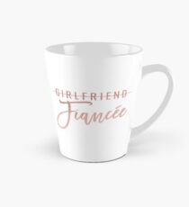 Faux Rose Gold Freundin - Verlobte Tasse (groß)