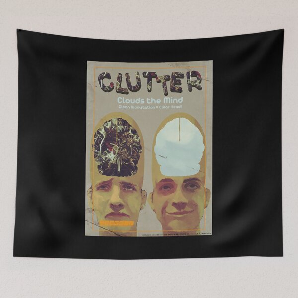 Item preview, Sevastopol Clutter Clouds The Mind Poster - Vertical Version designed and sold by ABSTRACT-IVISM.
