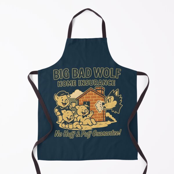 Item preview, Big Bad Wolf Funny Insurance Design designed and sold by Shoot-The-Moon.