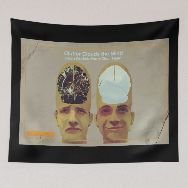 Item preview, Sevastopol Clutter Clouds The Mind Poster - Horizontal Version designed and sold by ABSTRACT-IVISM.