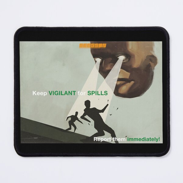 Item preview, Sevastopol Keep Vigilant For Spills Poster - Horizontal Version designed and sold by ABSTRACT-IVISM.