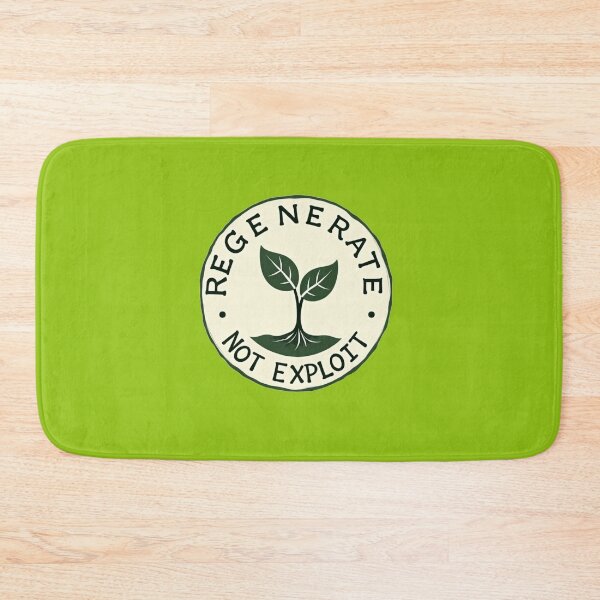 Item preview, Minimalist Botanical Earth Seed Eco design – “Regenerate, Not Exploit” designed and sold by UmcommonGoods.