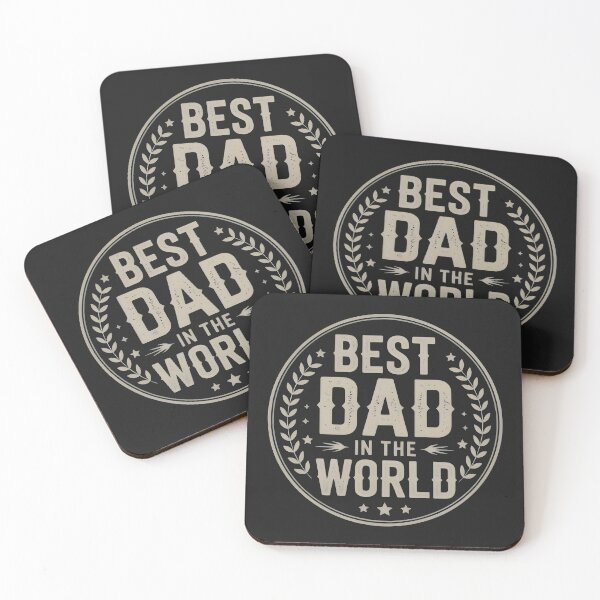 Item preview, Best Dad in the World – Vintage Badge T-Shirt designed and sold by Matiz3k90.