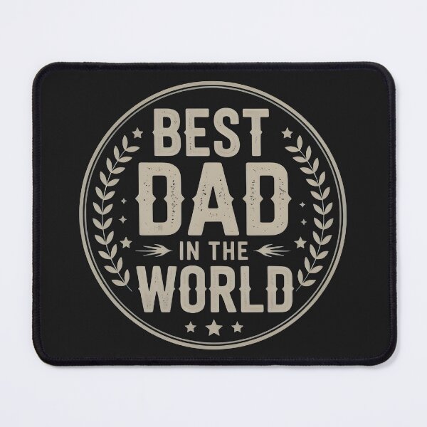 Item preview, Best Dad in the World – Vintage Badge T-Shirt designed and sold by Matiz3k90.