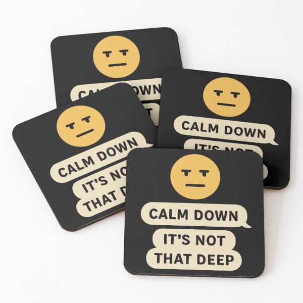 Item preview, Humorous Calm Down Graphic Tee for Stress Relief Enthusiasts designed and sold by ThreadQuirk.