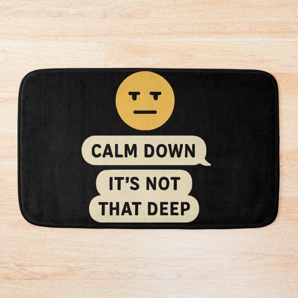 Item preview, Humorous Calm Down Graphic Tee for Stress Relief Enthusiasts designed and sold by ThreadQuirk.