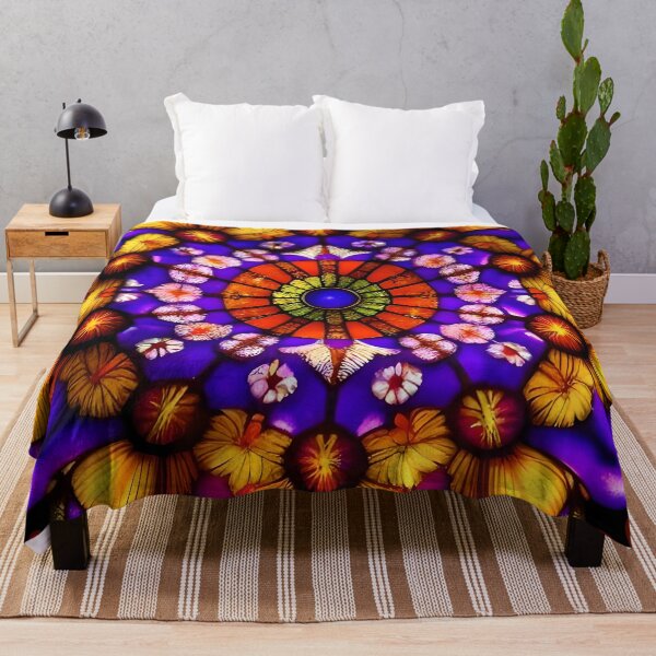 Item preview, Nomadic Nature Violet Orange and Yellow designed and sold by Ciervo Primavera.