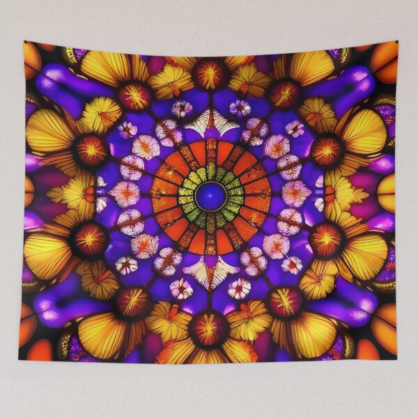 Item preview, Nomadic Nature Violet Orange and Yellow designed and sold by Ciervo Primavera.
