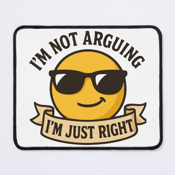 Item preview, Cheerful Smiley Design 'I'm Just Right' Unisex Graphic Tee designed and sold by ThreadQuirk.