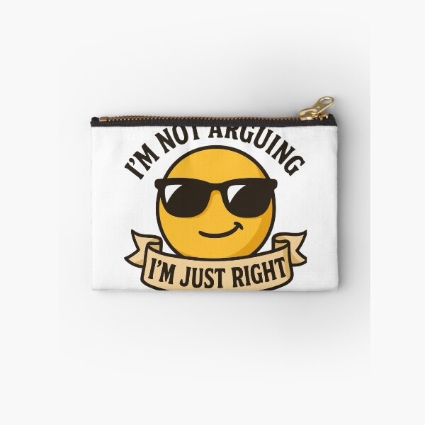 Item preview, Cheerful Smiley Design 'I'm Just Right' Unisex Graphic Tee designed and sold by ThreadQuirk.