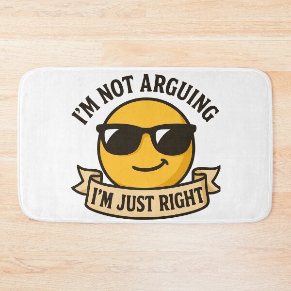 Item preview, Cheerful Smiley Design 'I'm Just Right' Unisex Graphic Tee designed and sold by ThreadQuirk.