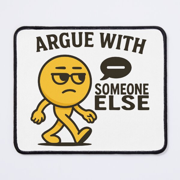 Item preview, Funny Argumentative Emoji Design Unisex Tee for Laid-Back Style designed and sold by ThreadQuirk.