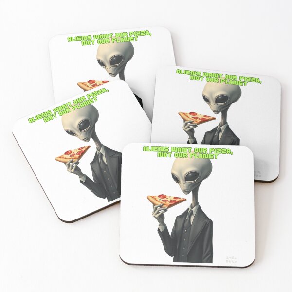 Item preview, Aliens Want Our Pizza Not Our Planet – Funny UFO Food Pun Design for Pizza Lovers & Sci-Fi Fans designed and sold by smolburndesign.