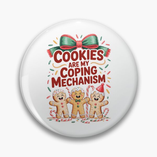 Item preview, Cookies Are My Coping Mechanism: Funny Gingerbread Holiday Art designed and sold by elynne9.