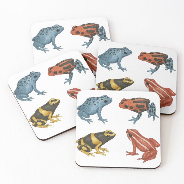 Item preview, Bright Poison Dart Frogs Collection Artwork designed and sold by ArtfulWeave.