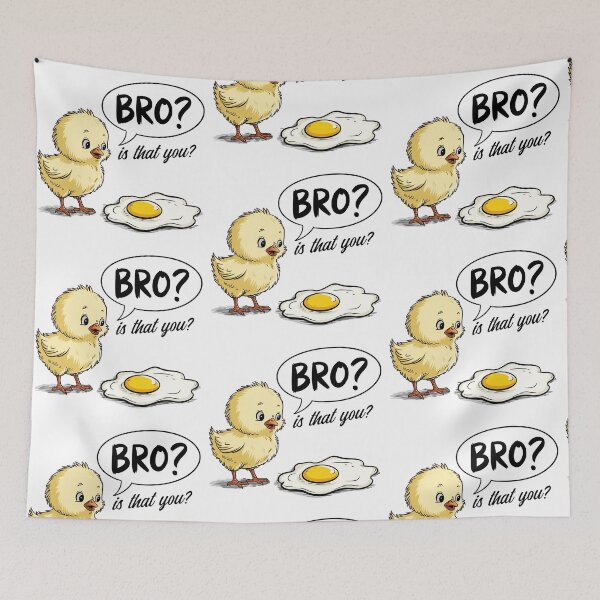 Item preview, Bro, Is That You? – Funny Chick to Fried Egg Pun Design designed and sold by EmeraldeaArt.