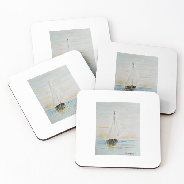 Item preview, Sunset Sail Original Watercolor designed and sold by GwendolynLee.